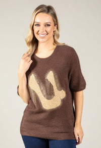 Soft Touch Diamante Knit Jumper