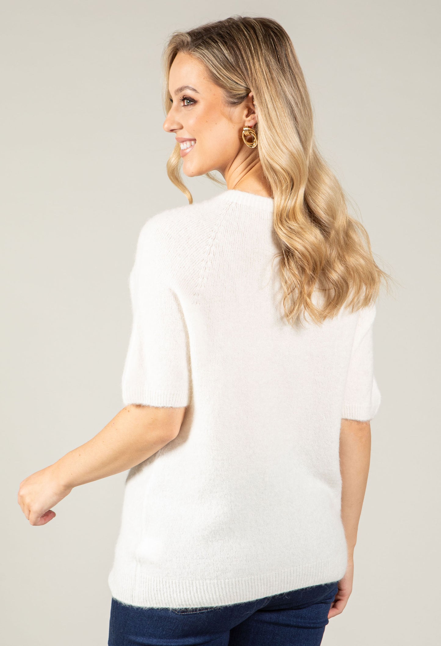 Soft Touch Diamante Knit Jumper