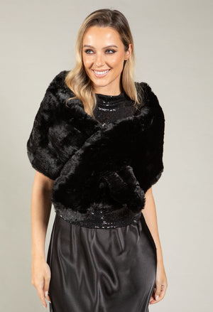 Faux Fur Shrug
