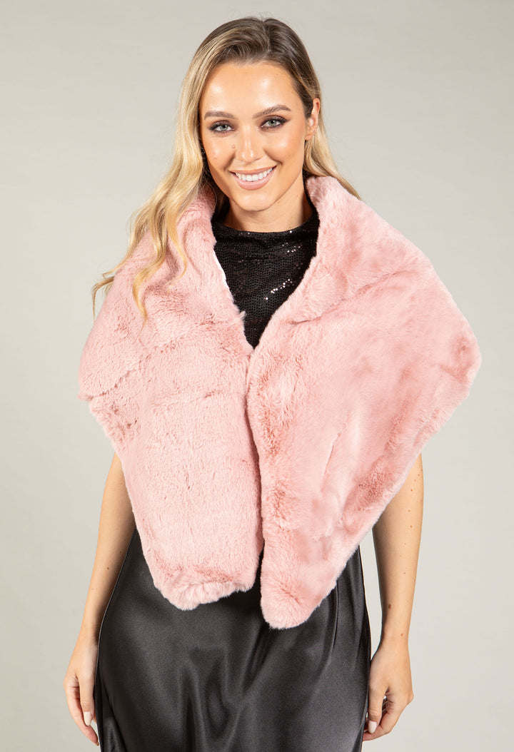 Faux Fur Shrug