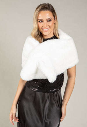 Faux Fur Shrug