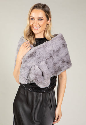 Faux Fur Shrug