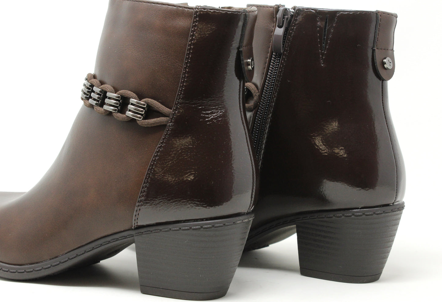 Loop Chain Ankle Boot