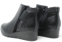 Wedge Boot with Metallic Design