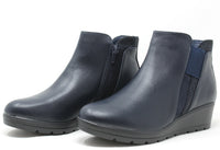 Wedge Boot with Metallic Design