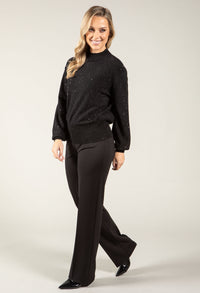 Sequin High Neck Jumper