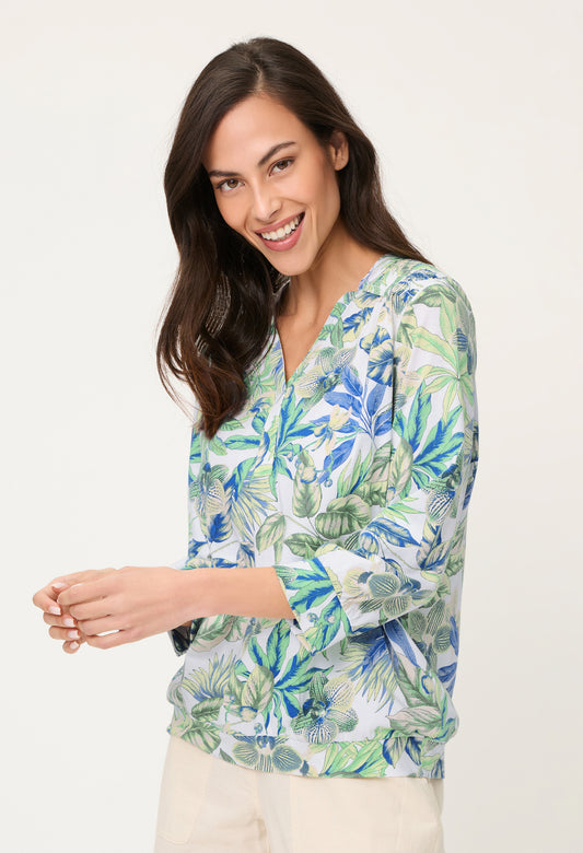 Tropical Print Blouse