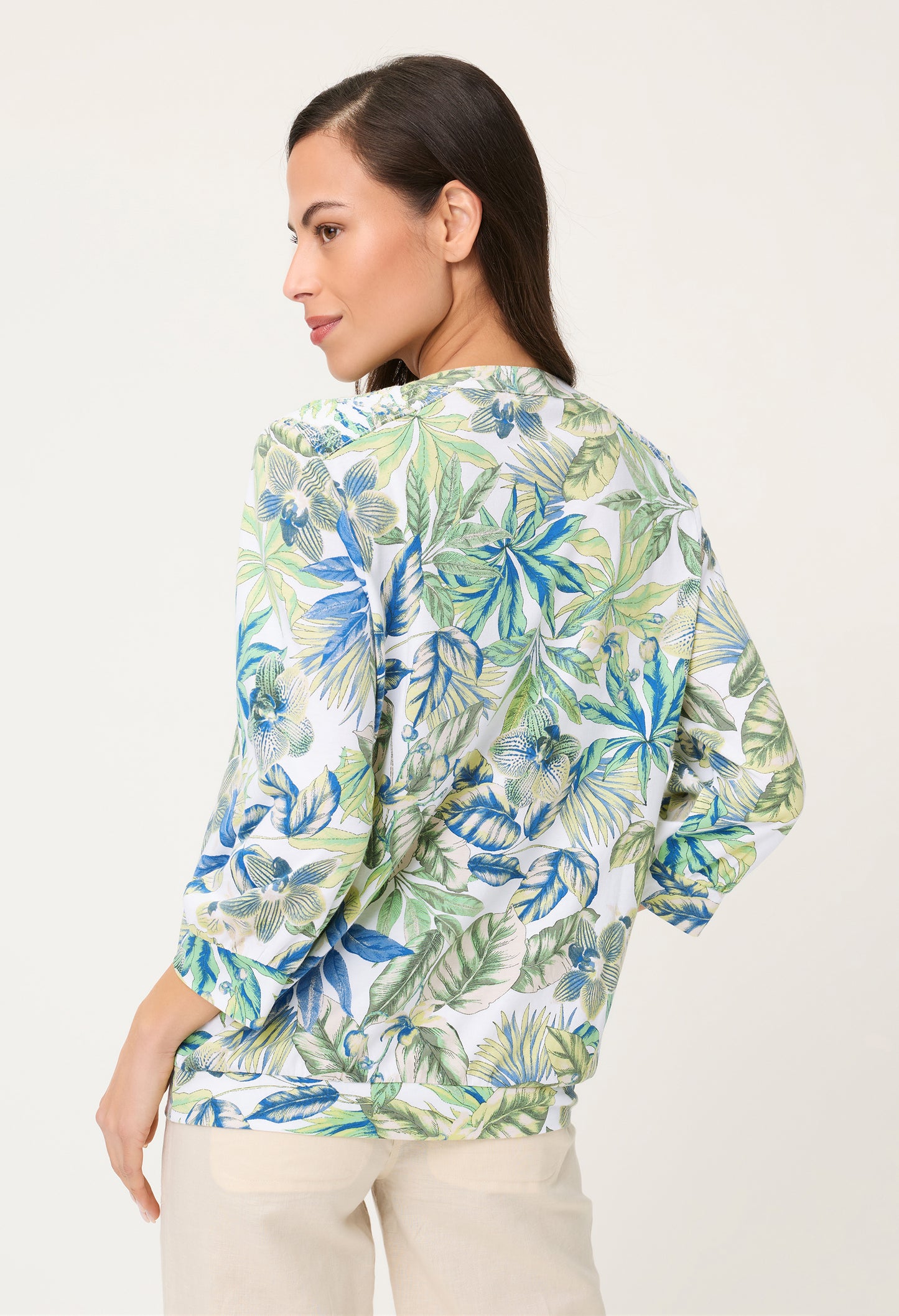 Tropical Print Blouse