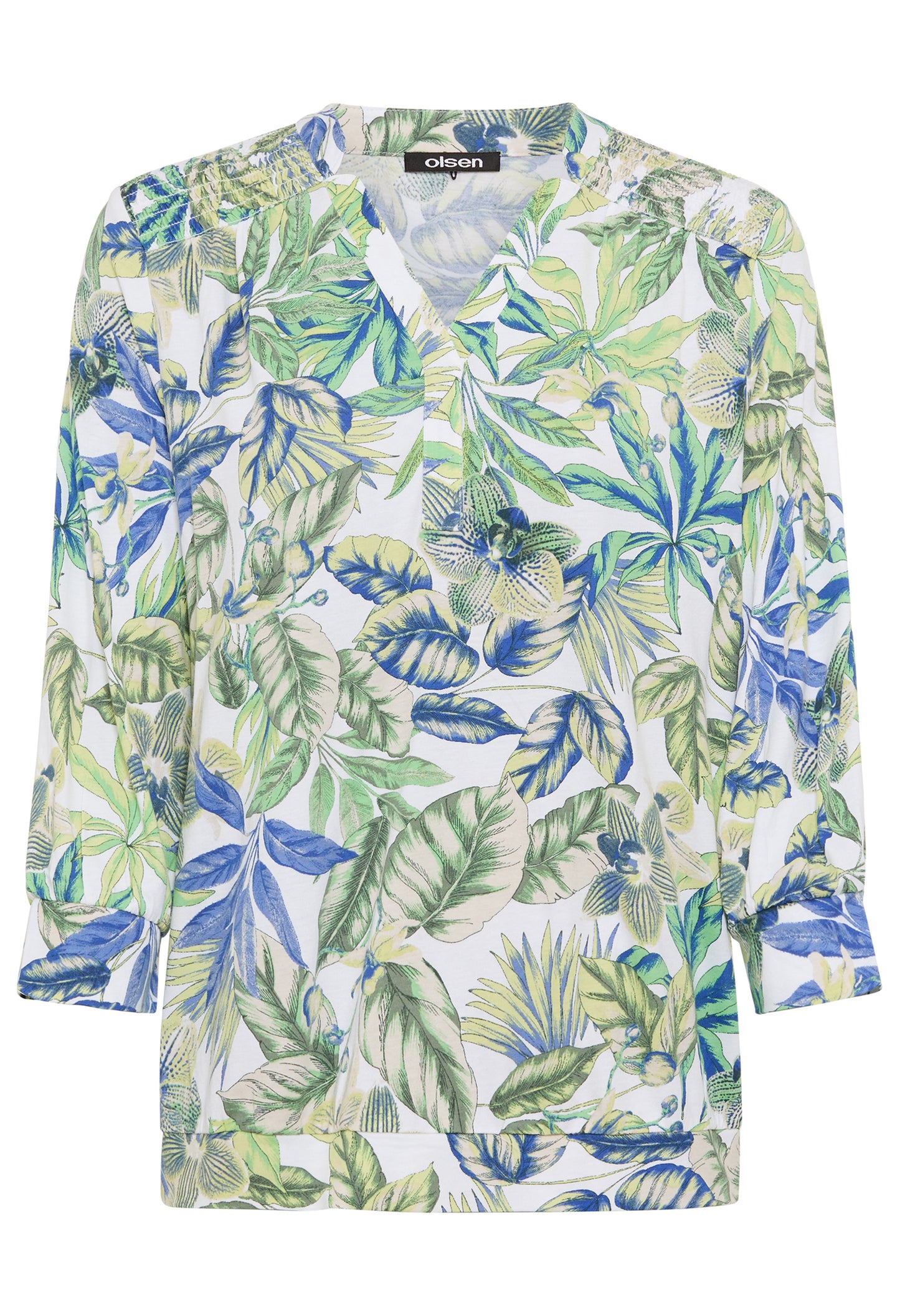 Tropical Print Blouse