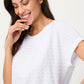 Textured Short Sleeve Top