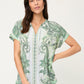 Paisley Print Top