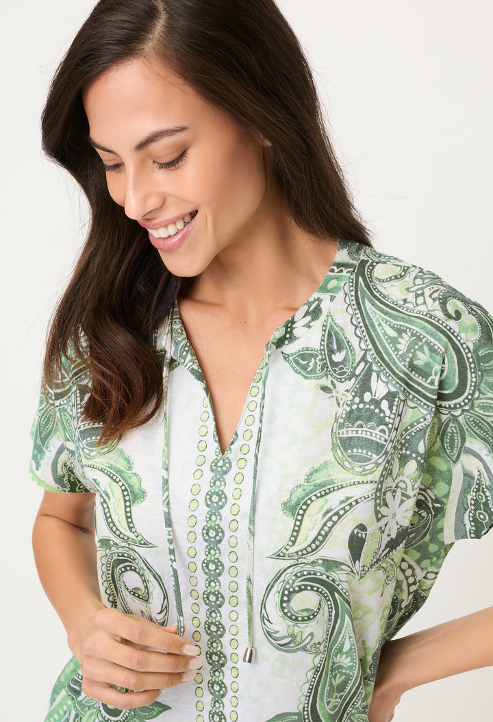 Paisley Print Top
