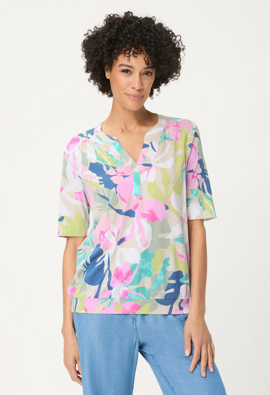 V-Neck Printed T-Shirt