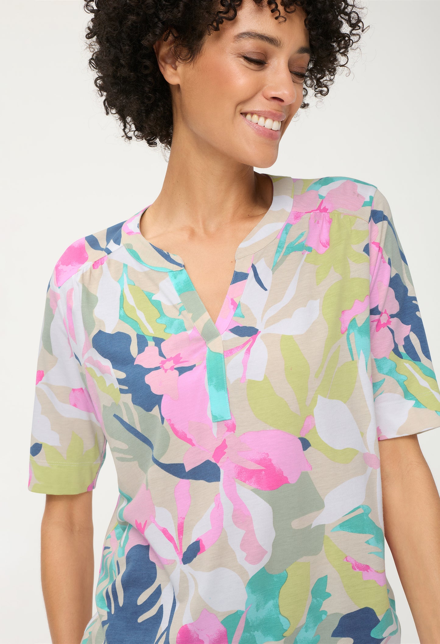 V-Neck Printed T-Shirt