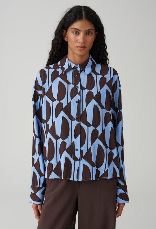 Fetro Loose Fit Printed Blouse