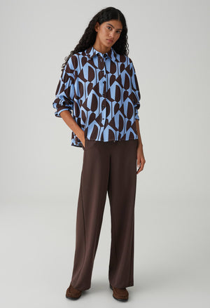 Fetro Loose Fit Printed Blouse