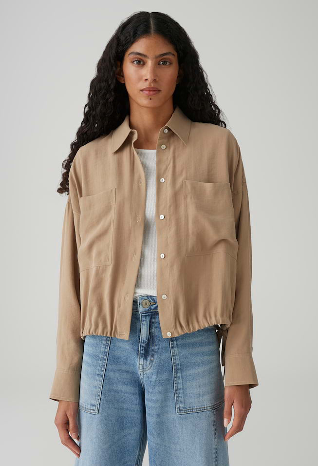 Fiberta blouse with tie detail