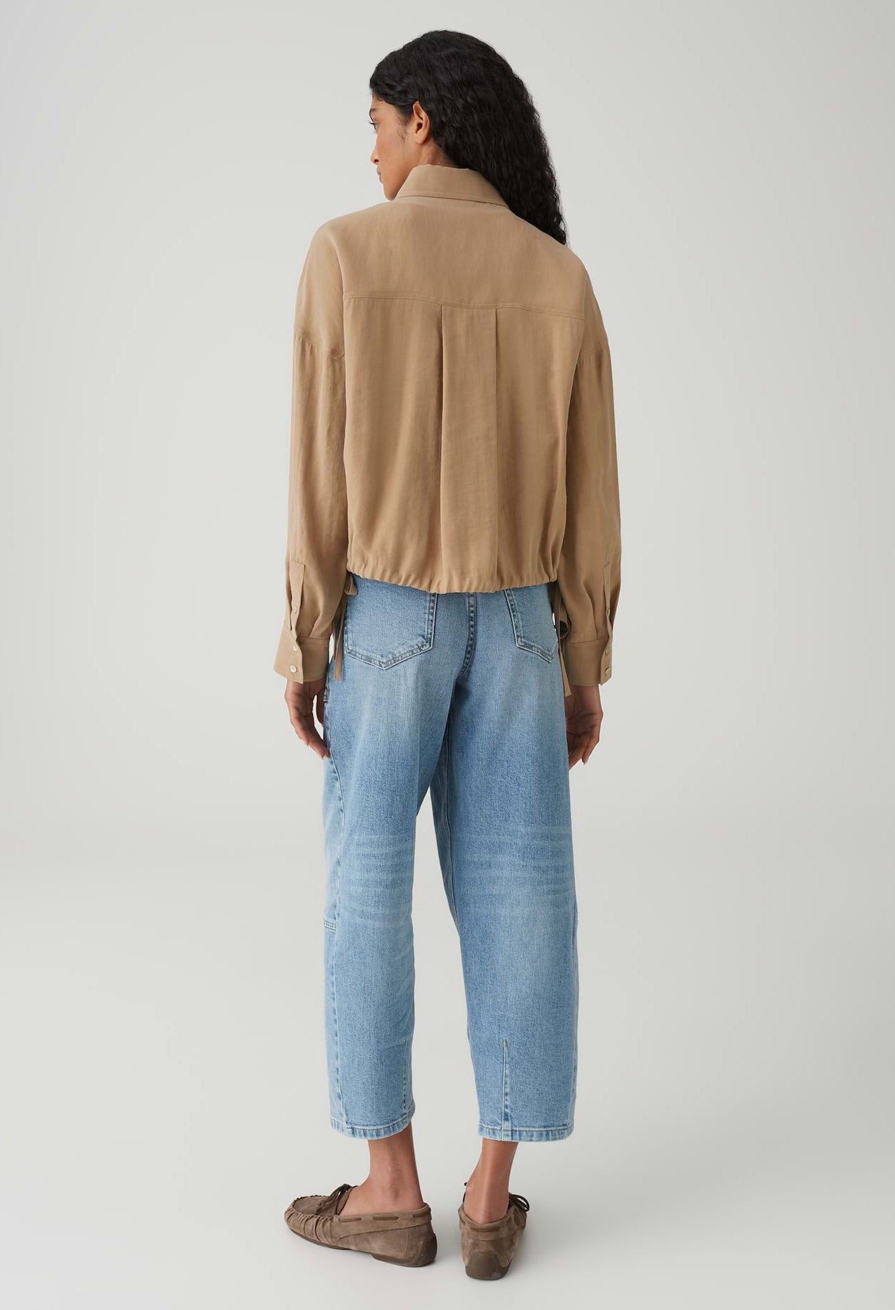 Fiberta blouse with tie detail