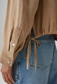 Fiberta blouse with tie detail