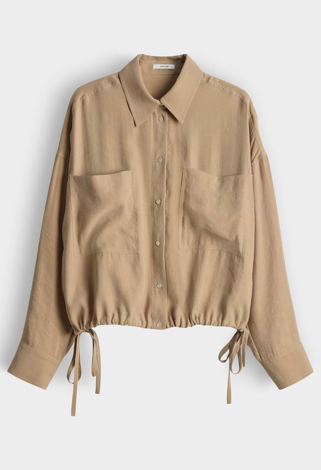 Fiberta blouse with tie detail