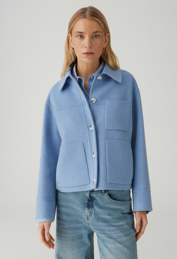 Regular Fit Wool Blend Jacket