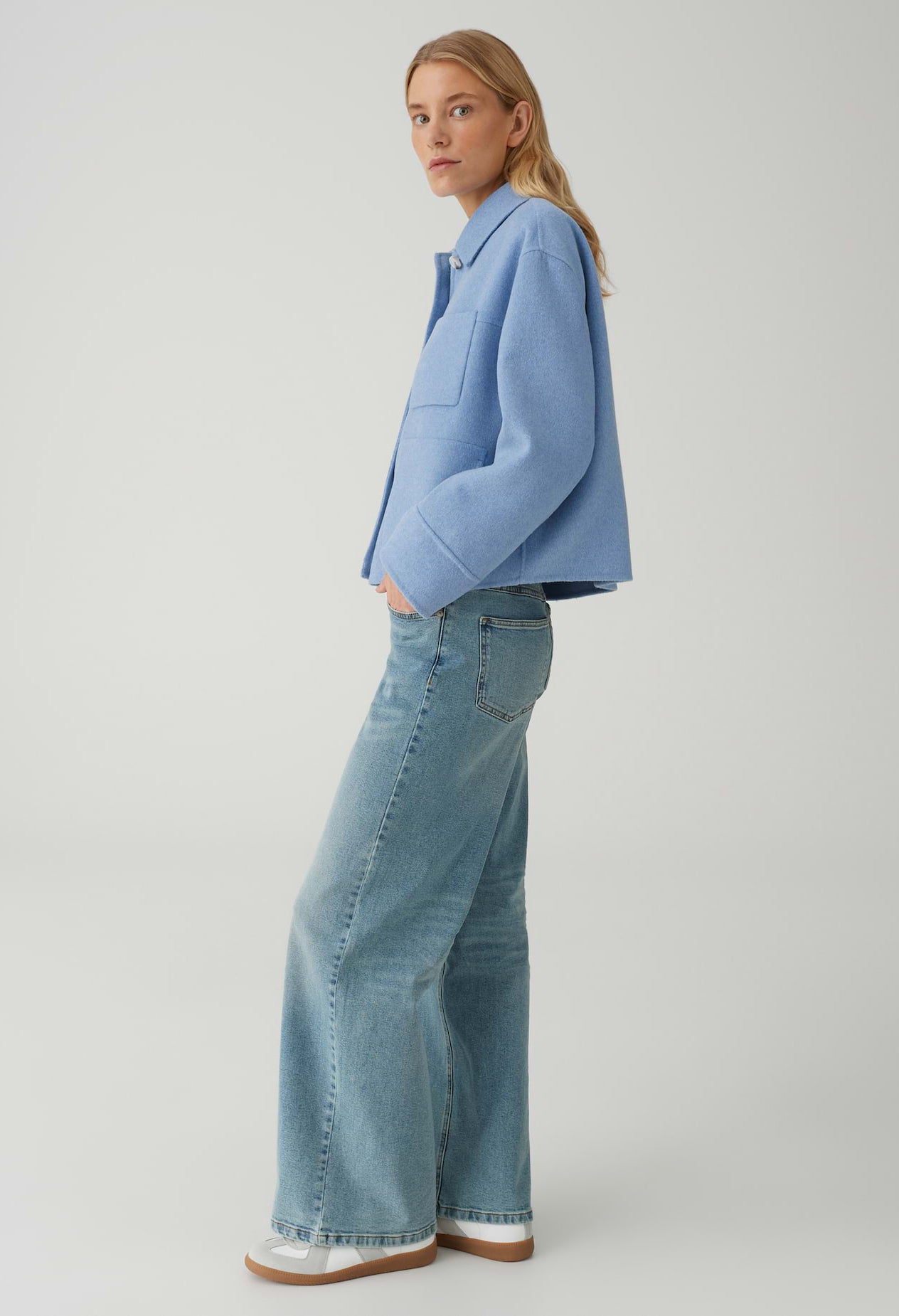 Regular Fit Wool Blend Jacket