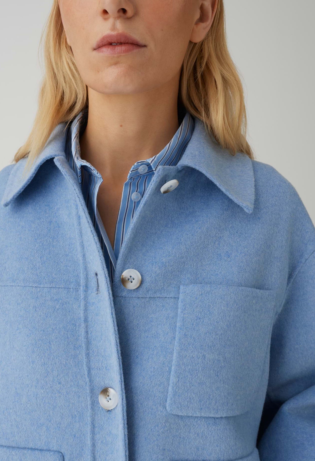 Regular Fit Wool Blend Jacket