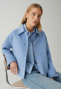 Regular Fit Wool Blend Jacket