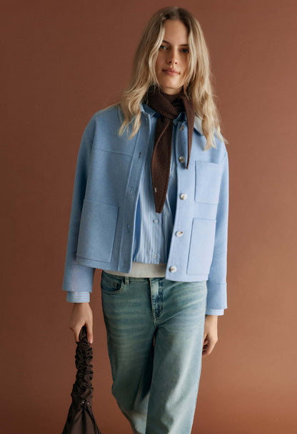 Regular Fit Wool Blend Jacket