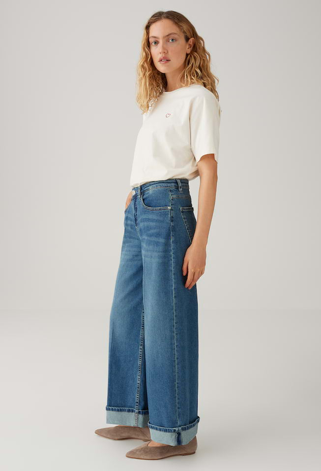 Miva Valentine Cropped wide leg jeans