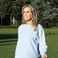 Gresh knitted look Striped sweatshirt