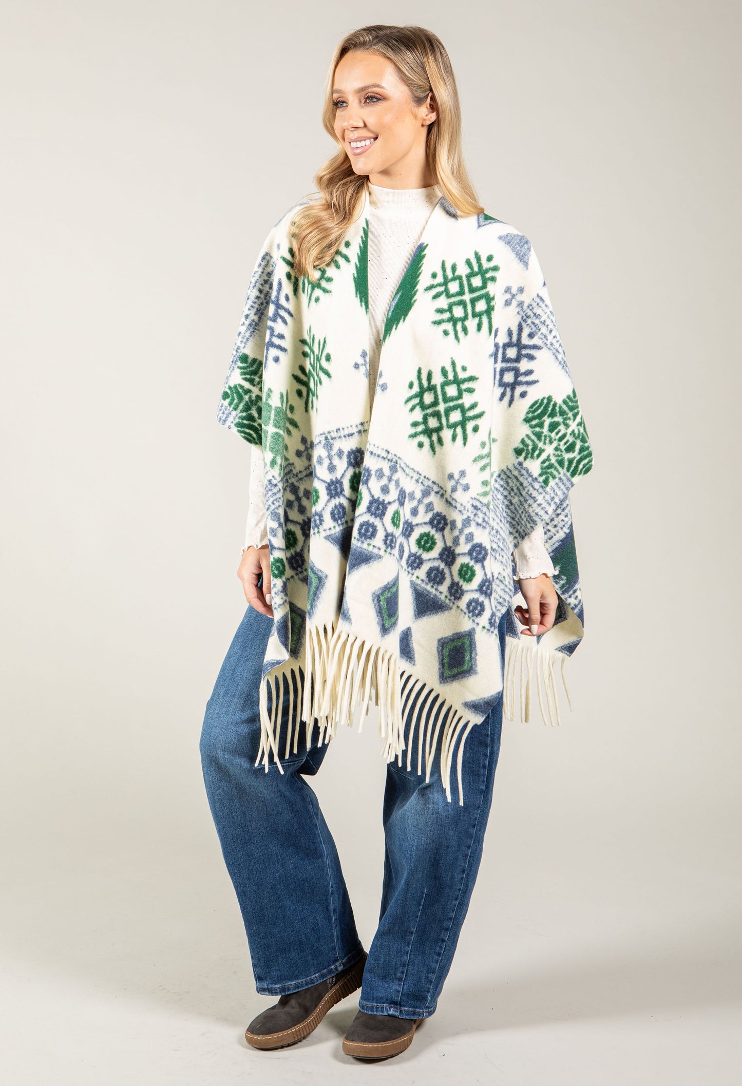 Fair Isle Soft Touch Cape