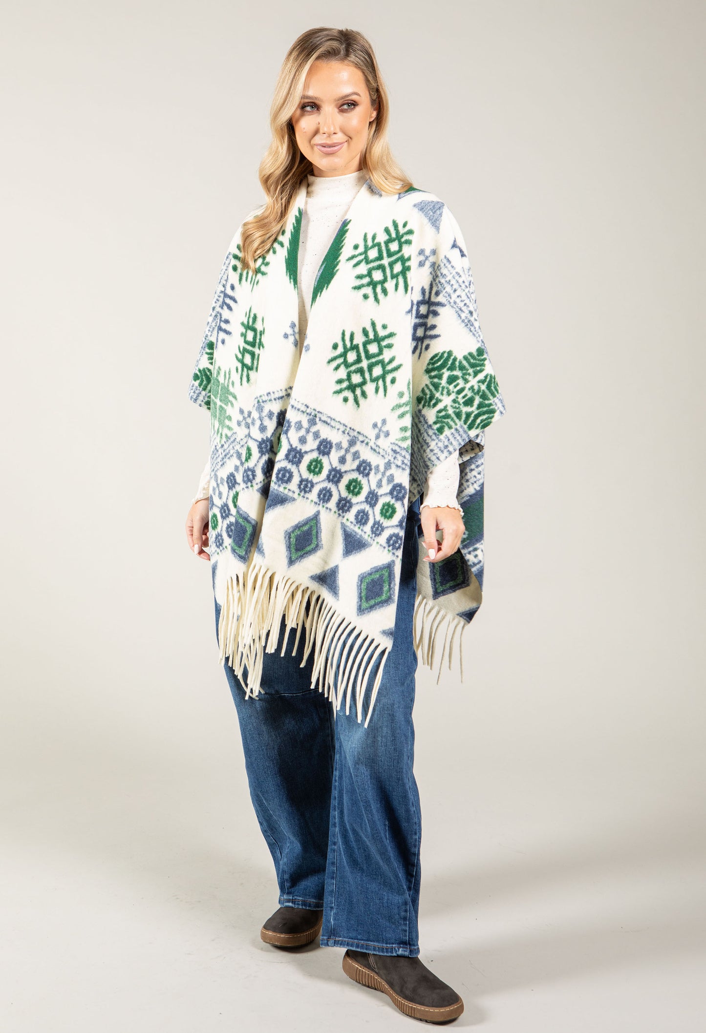 Fair Isle Soft Touch Cape