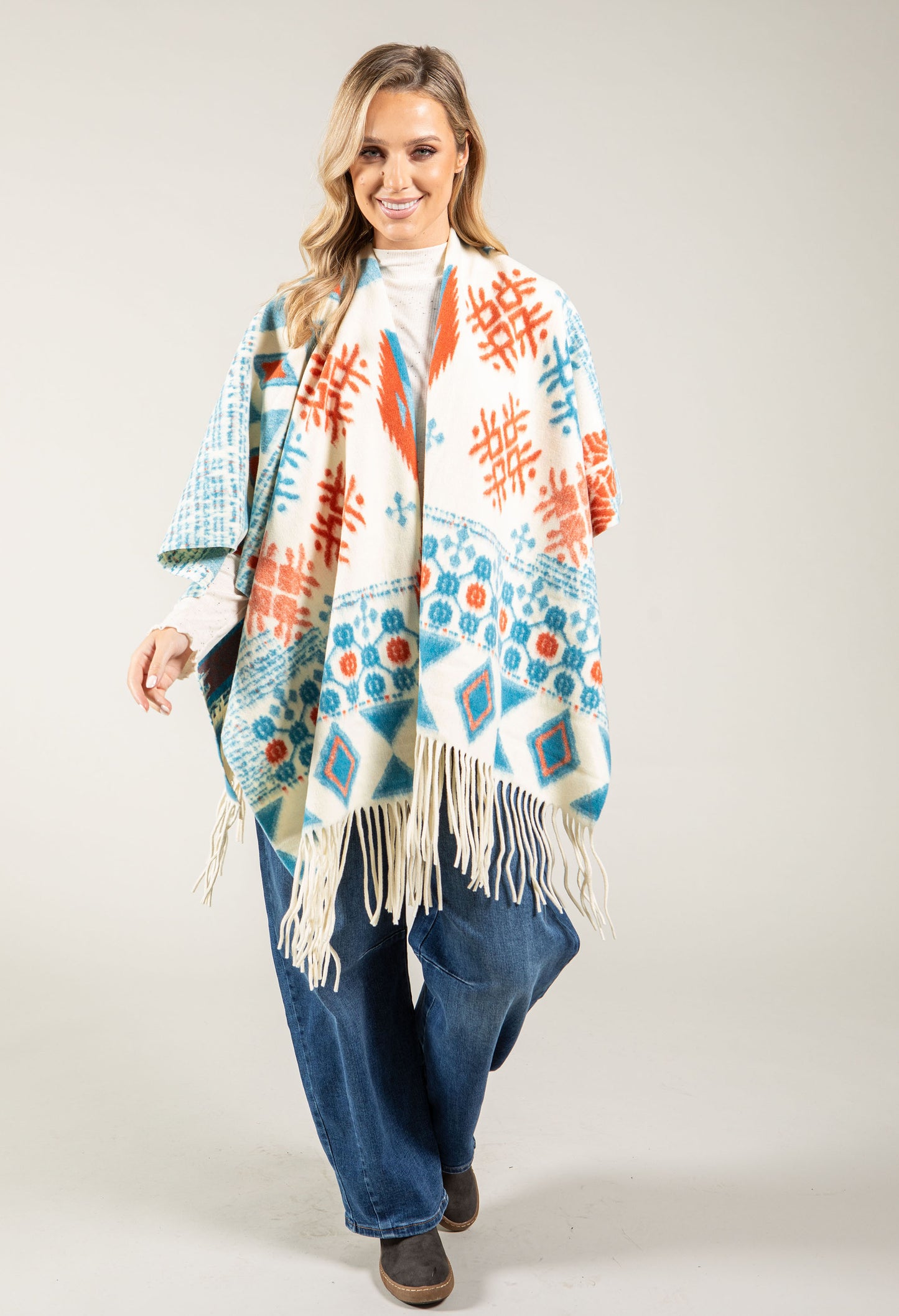 Fair Isle Soft Touch Cape