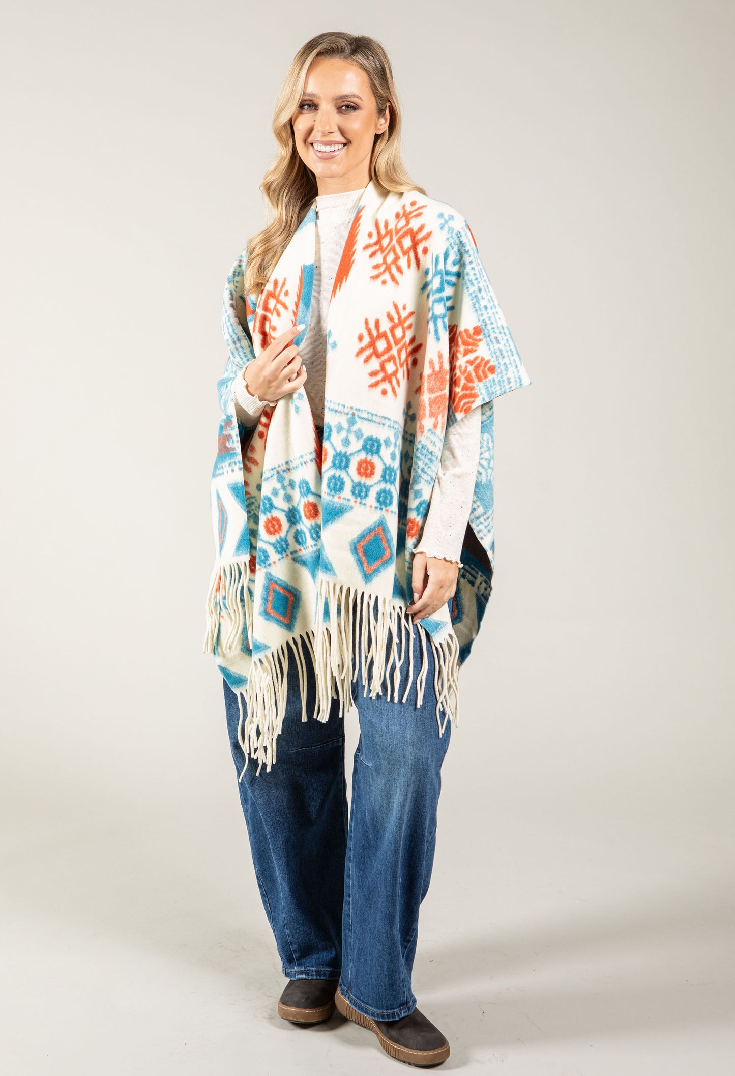 Fair Isle Soft Touch Cape