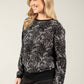Floral Metallic Knit Jumper