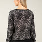 Floral Metallic Knit Jumper