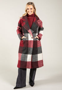 Soft Touch Check Trench Coat