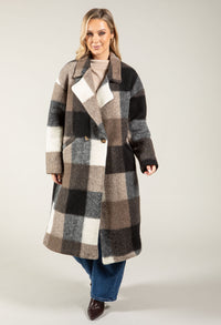 Soft Touch Check Trench Coat