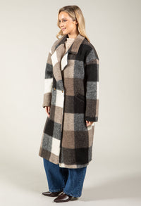 Soft Touch Check Trench Coat