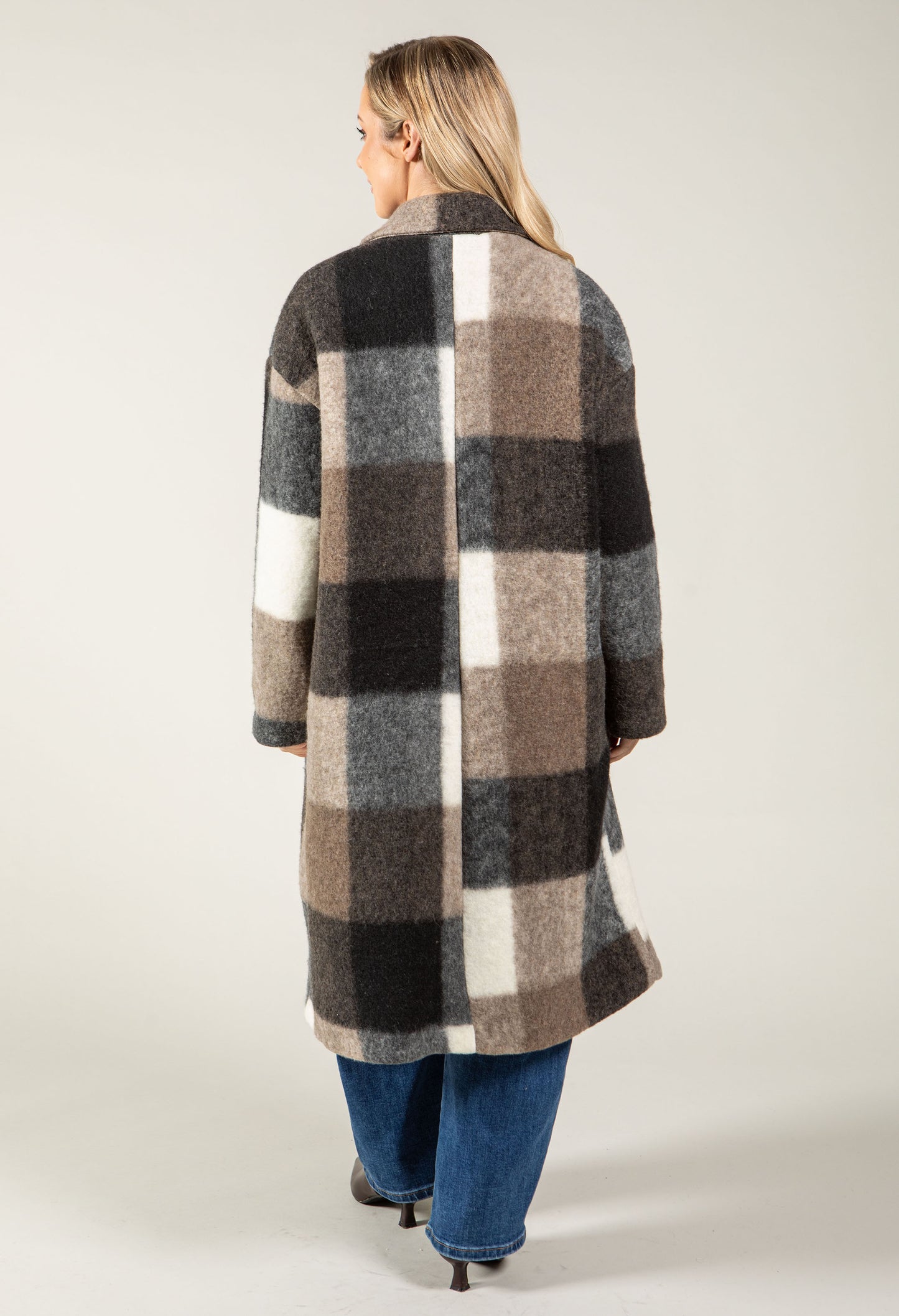 Soft Touch Check Trench Coat