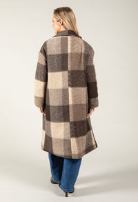 Soft Touch Check Trench Coat