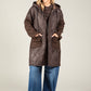 Soft Boucle Hooded Coat