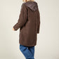 Soft Boucle Hooded Coat