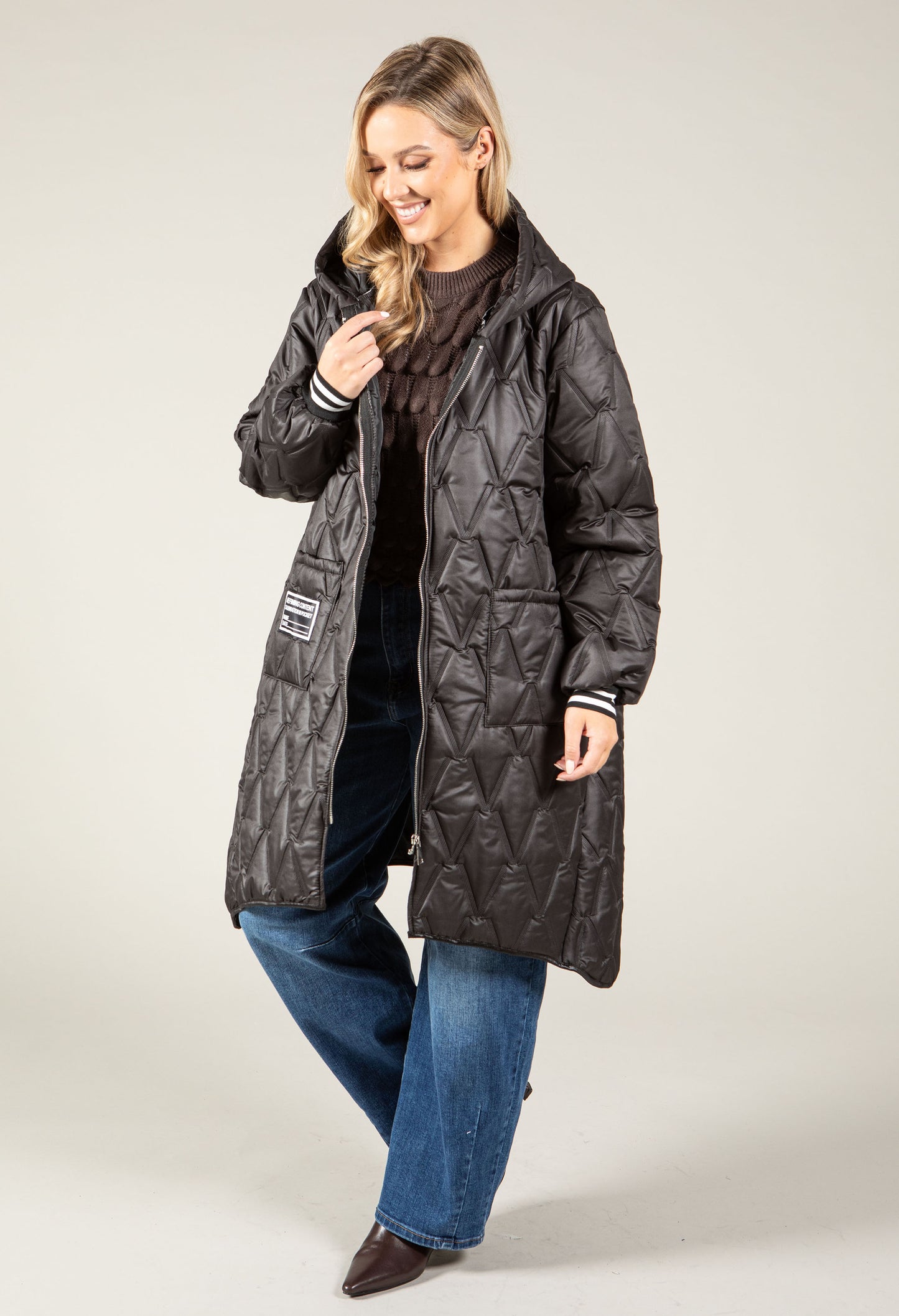 Longline Quilted Coat