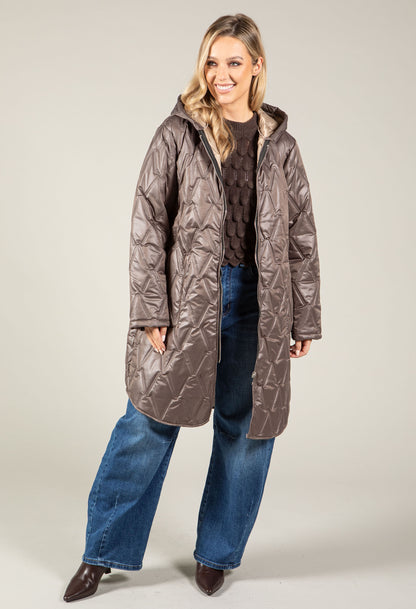 Hooded Quilted Coat