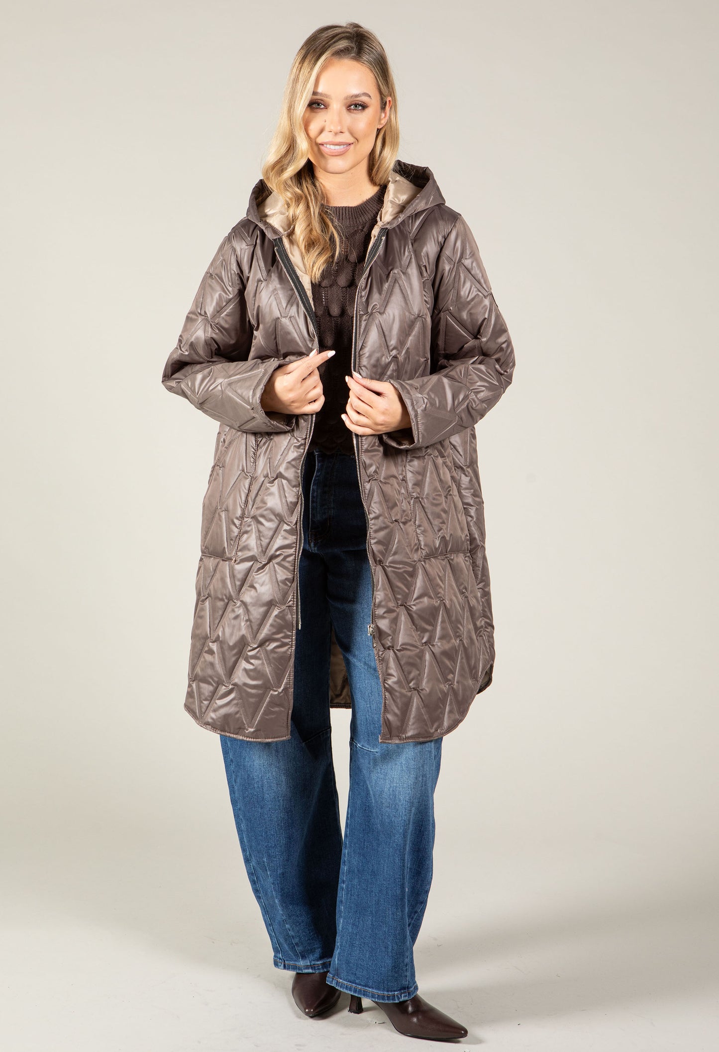 Hooded Quilted Coat