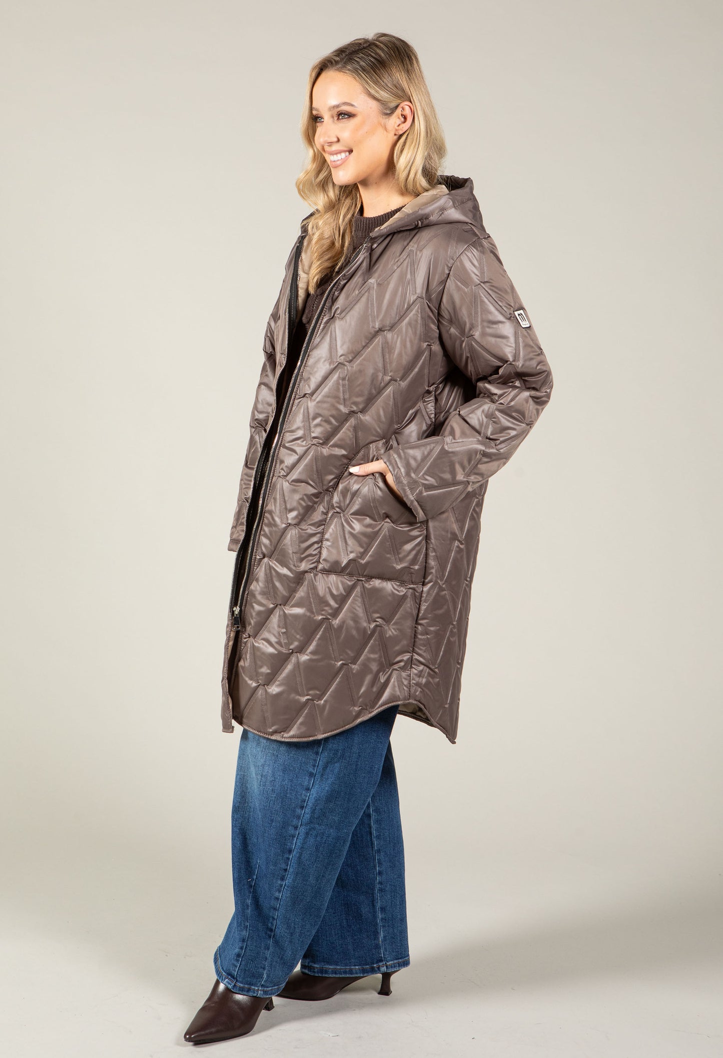 Hooded Quilted Coat