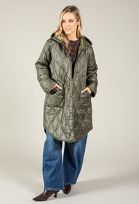 Hooded Quilted Coat