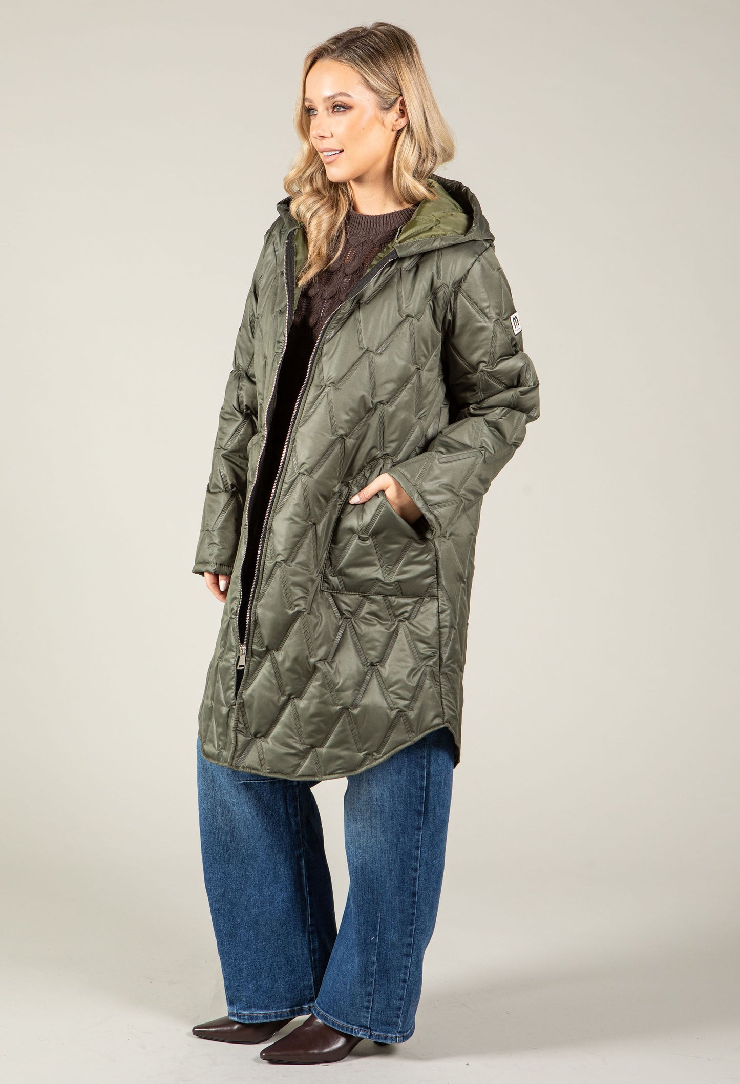Hooded Quilted Coat
